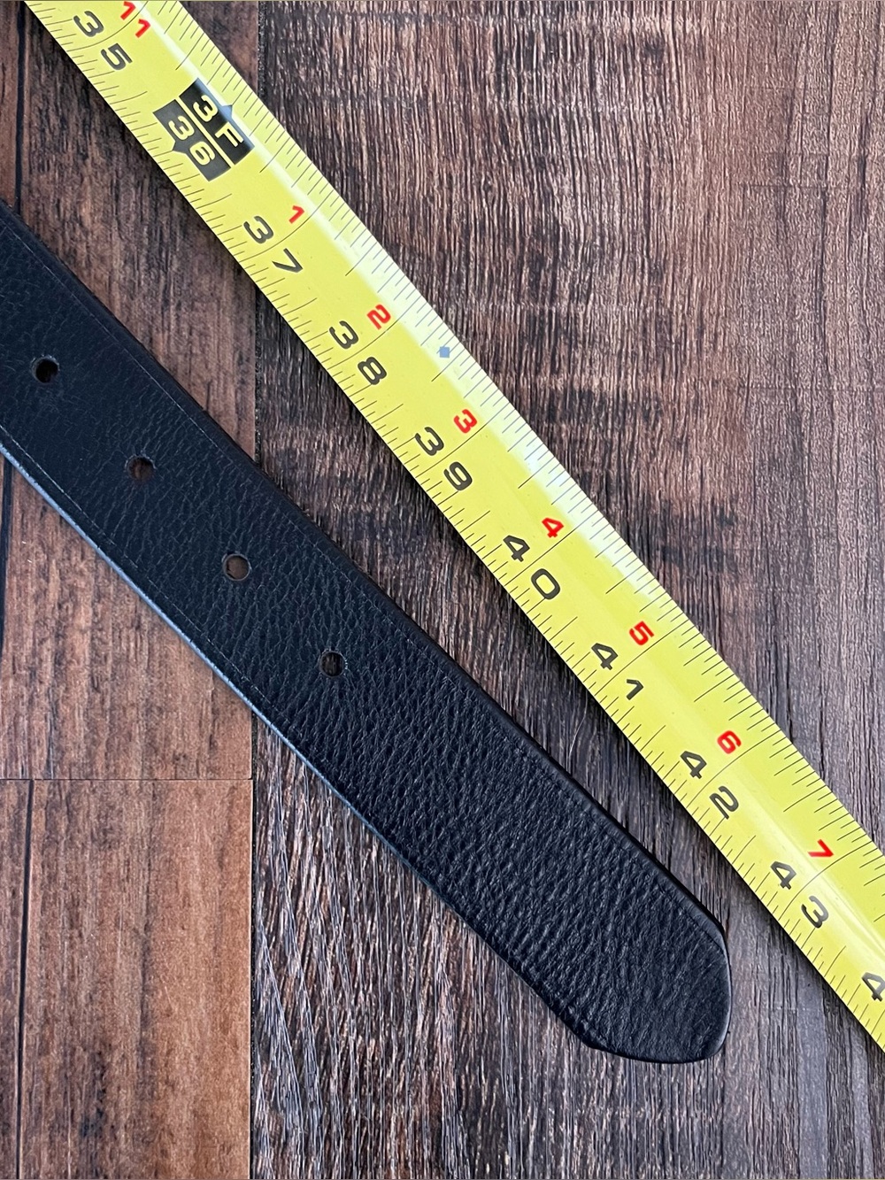 Madewell Pebbled Italian Leather Belt USA Made Classic Preppy Size Medium Black - Picture 13 of 14